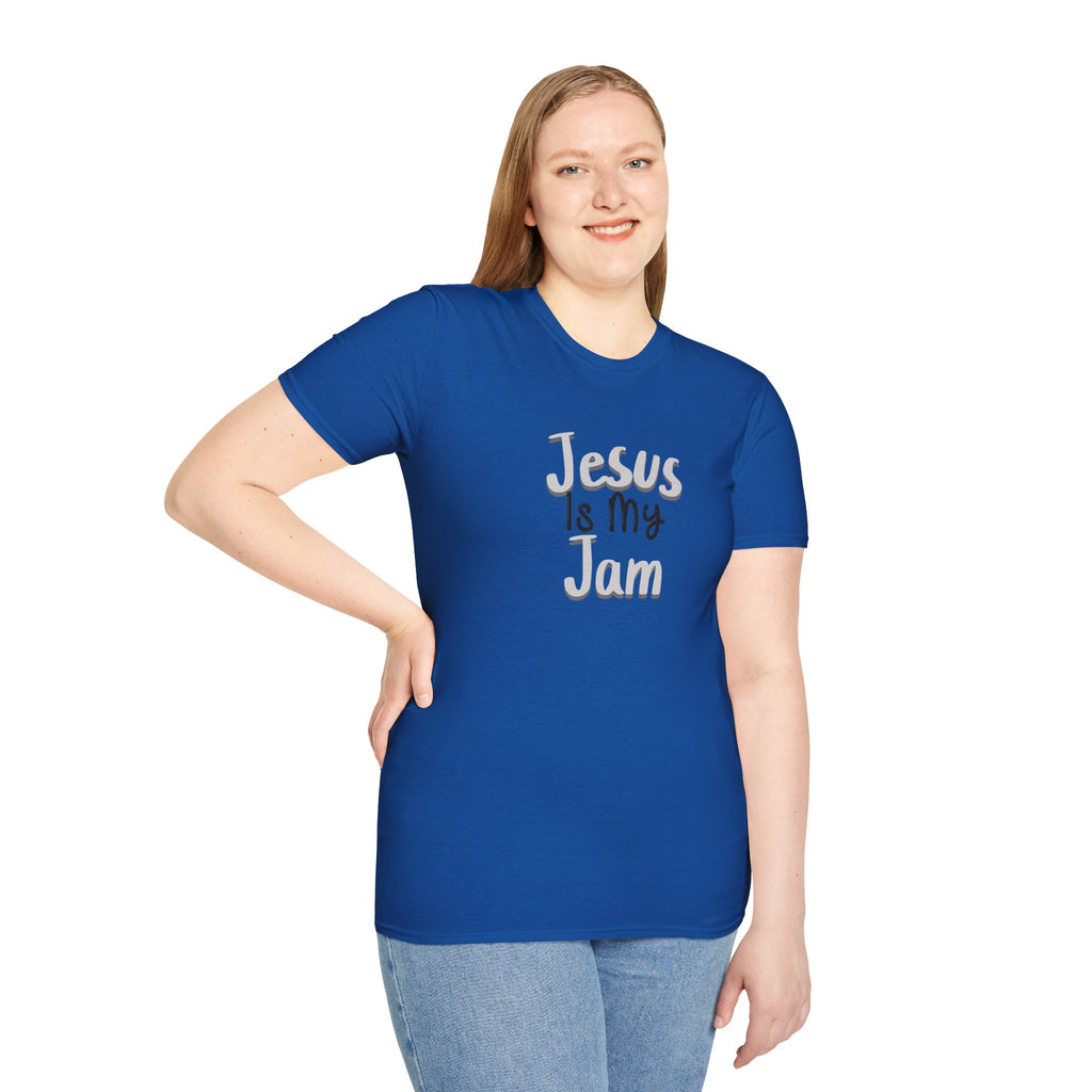 Jesus Is My Jam T-Shirt — Christian Faith Graphic Tee for Men & Women