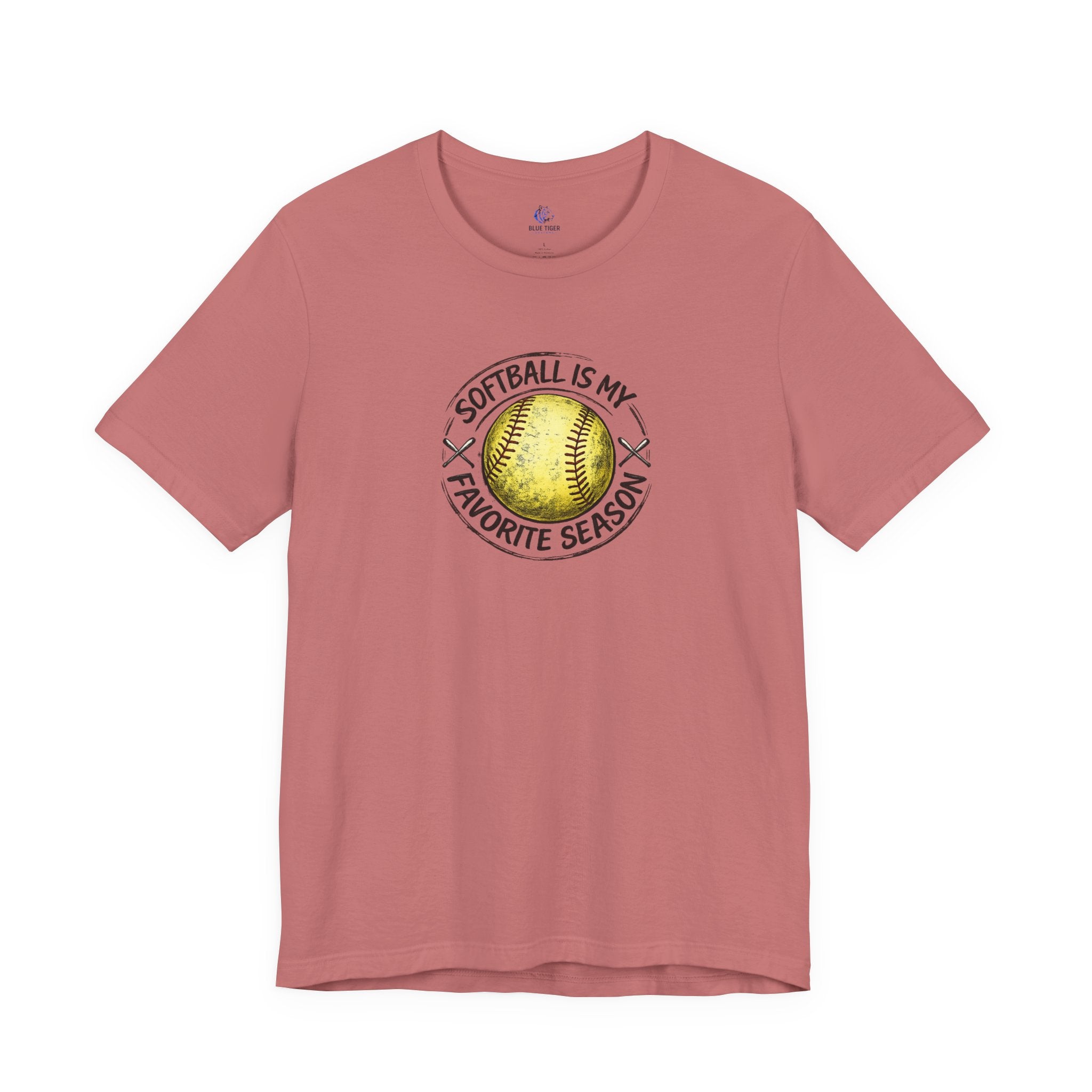 Softball Is My Favorite Season Tee – Graphic Softball T-Shirt for Players & Fans