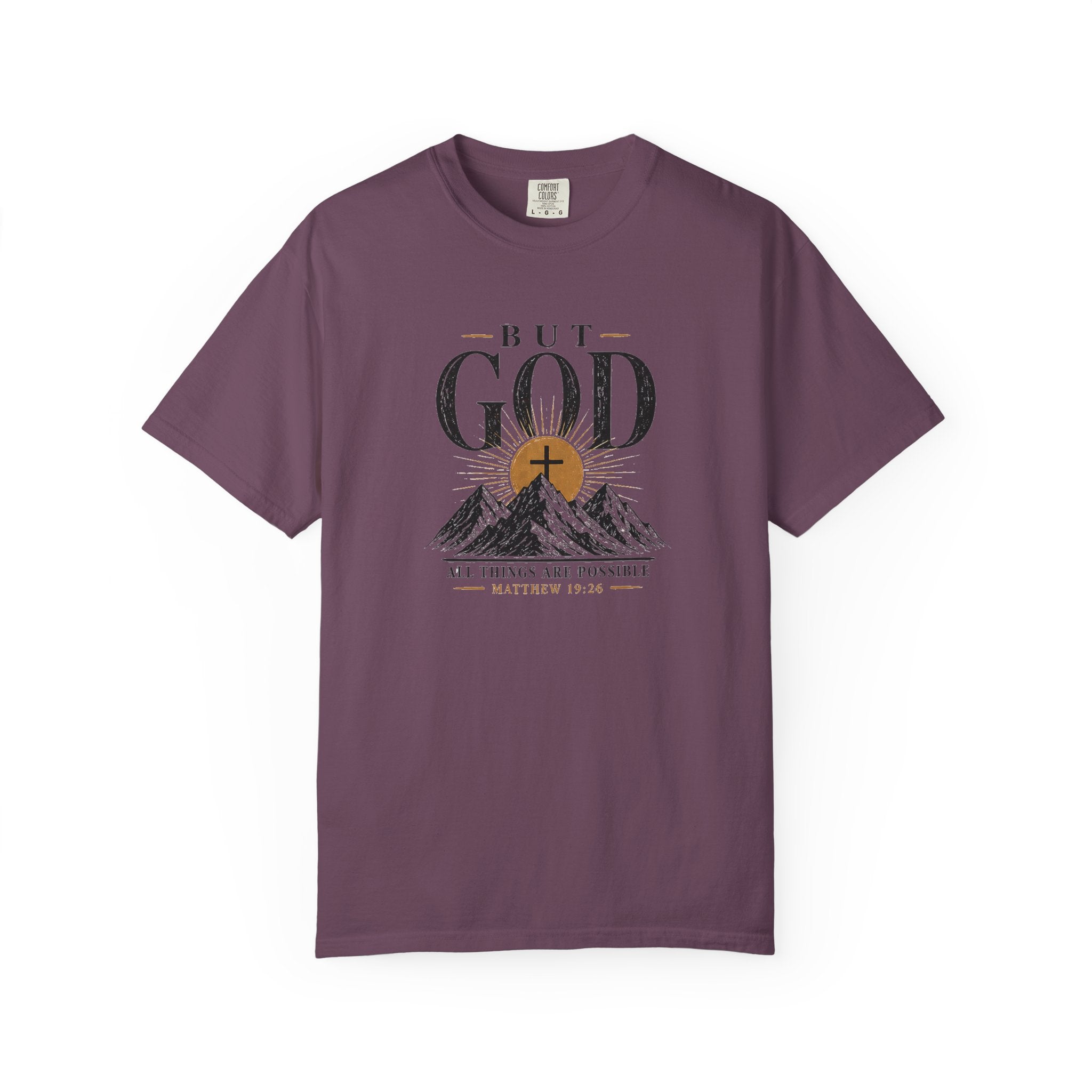 But God Mountain T-Shirt — "All Things Are Possible" Christian Tee