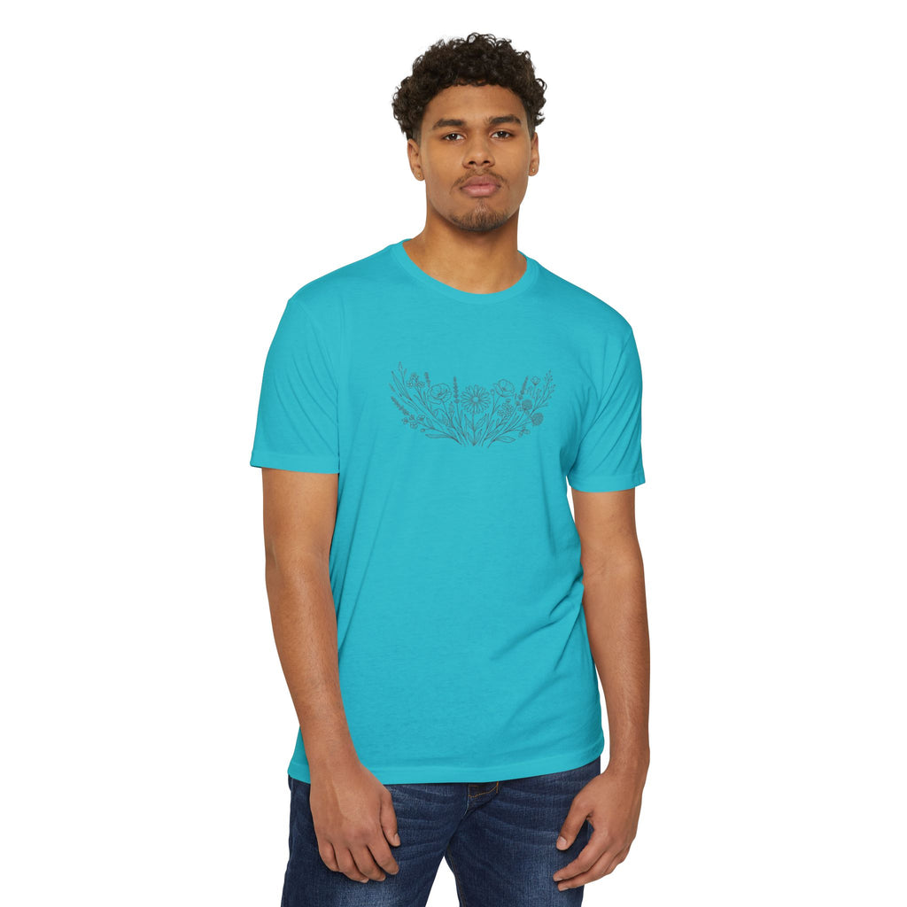 Floral Meadow Chest Graphic T-Shirt
