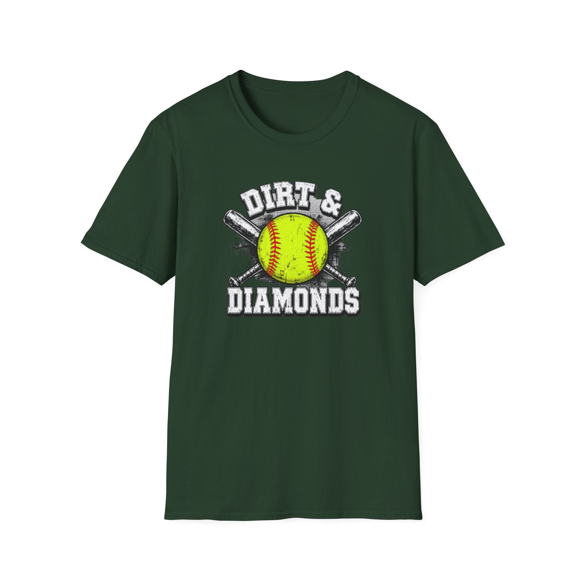 Dirt & Diamonds Softball Tee — "Dirt & Diamonds" Graphic T-Shirt for Players & Fans
