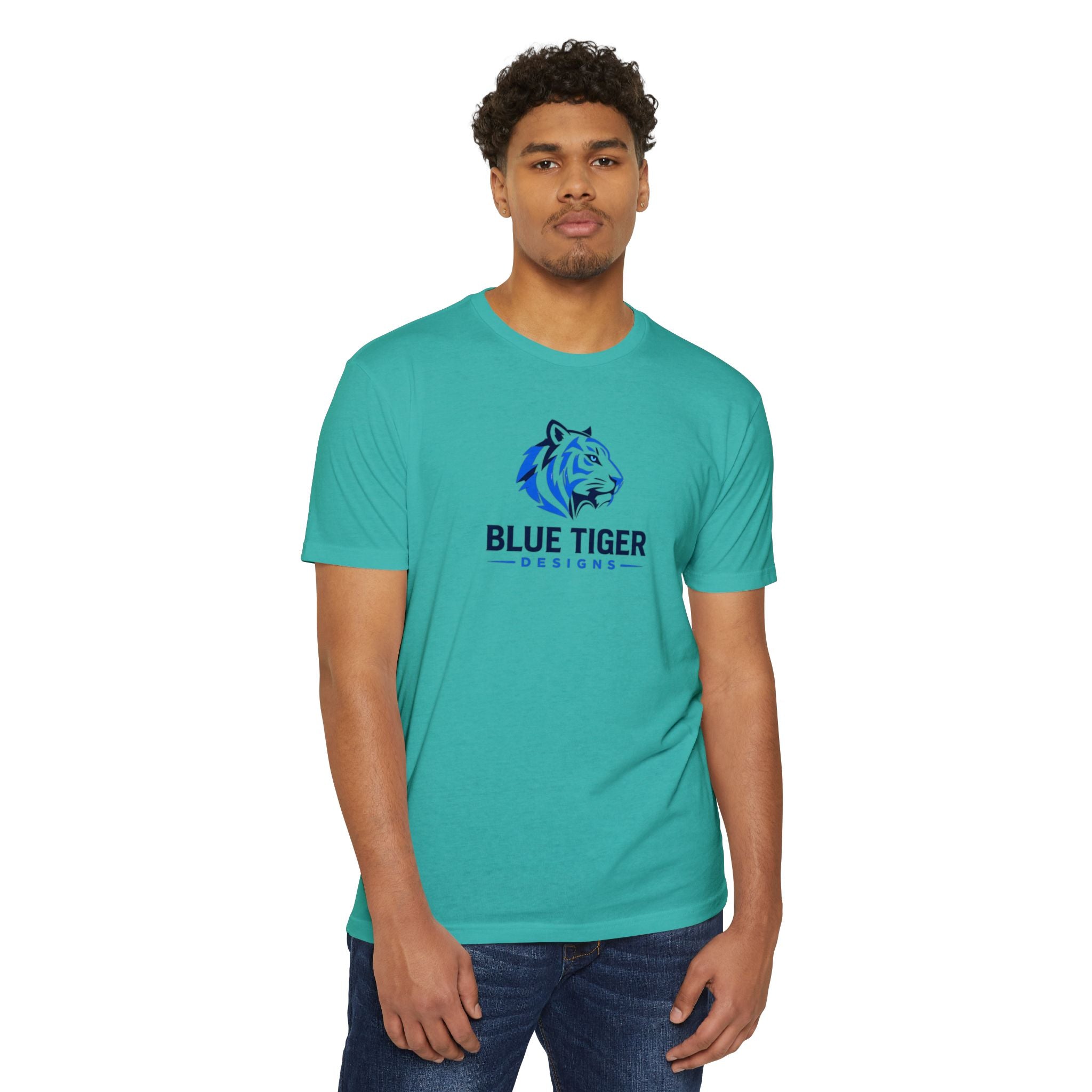 Blue Tiger Logo T-Shirt