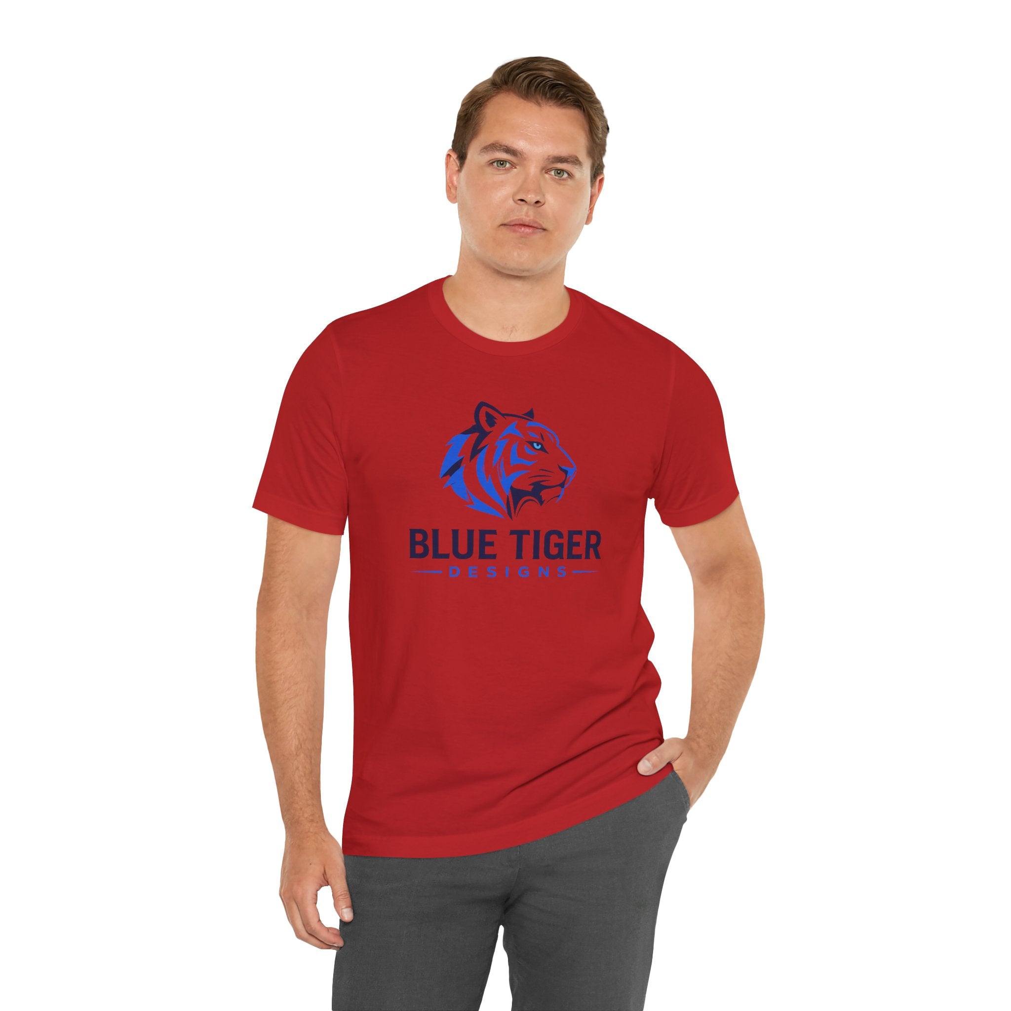 Blue Tiger Logo T-Shirt — 'Blue Tiger Designs' Graphic Tee