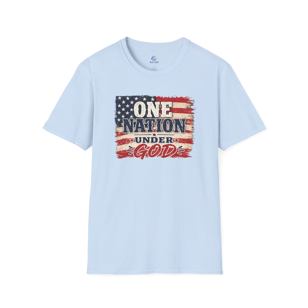 One Nation Under God T-Shirt – Patriotic American Flag Tee