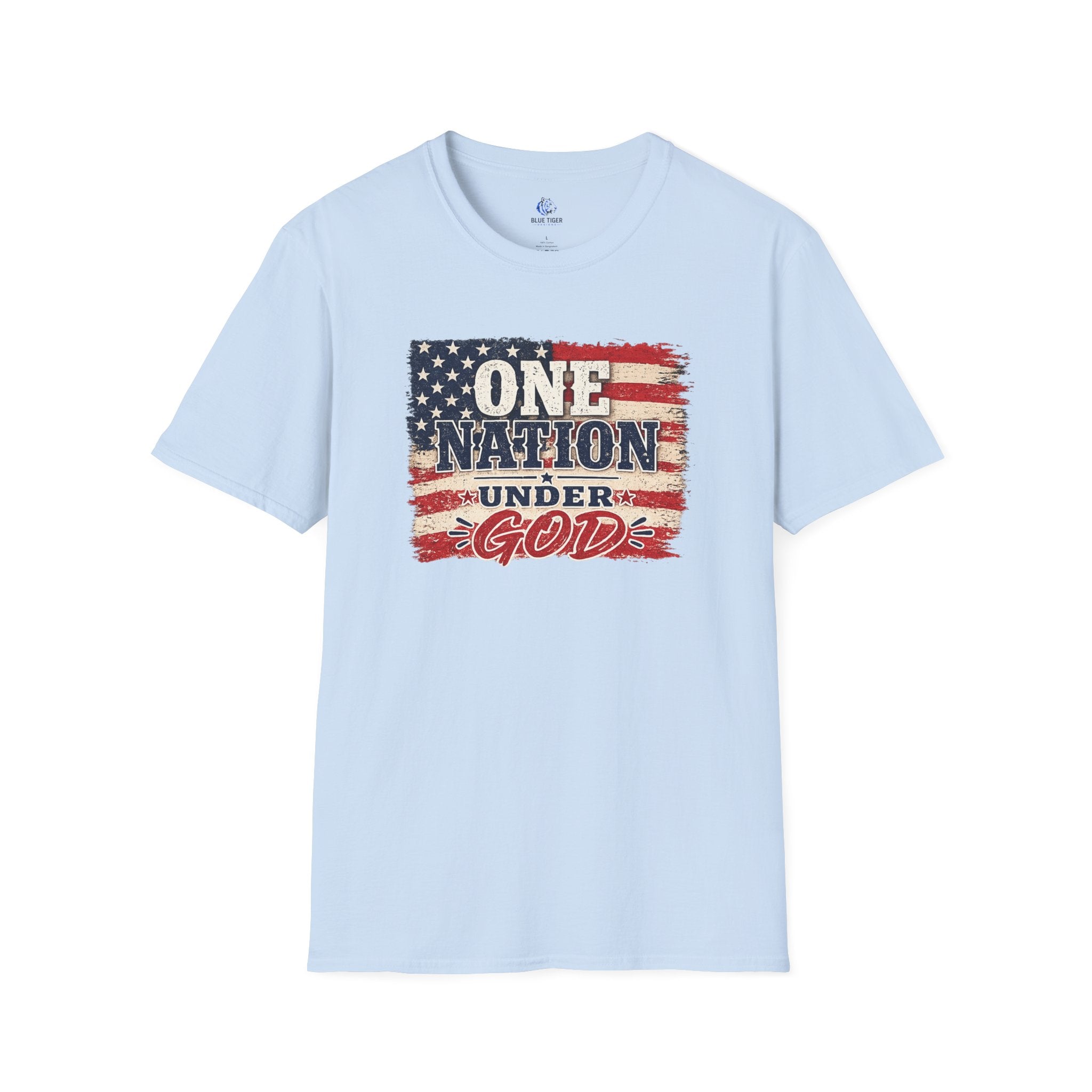 One Nation Under God T-Shirt – Patriotic American Flag Tee