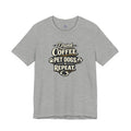 Coffee & Dogs T-Shirt — "Drink Coffee Pet Dogs Repeat" Graphic Tee