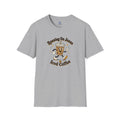 Iced Coffee Faith T-Shirt — "Running On Jesus, Iced Coffee" Cute Cartoon Drink Tee