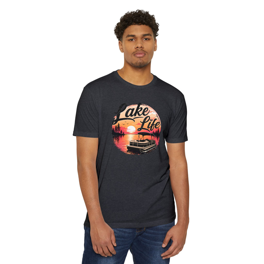 Lake Life T-Shirt – Retro Sunset Pontoon Boat Tee for Boating & Summer Lake Days