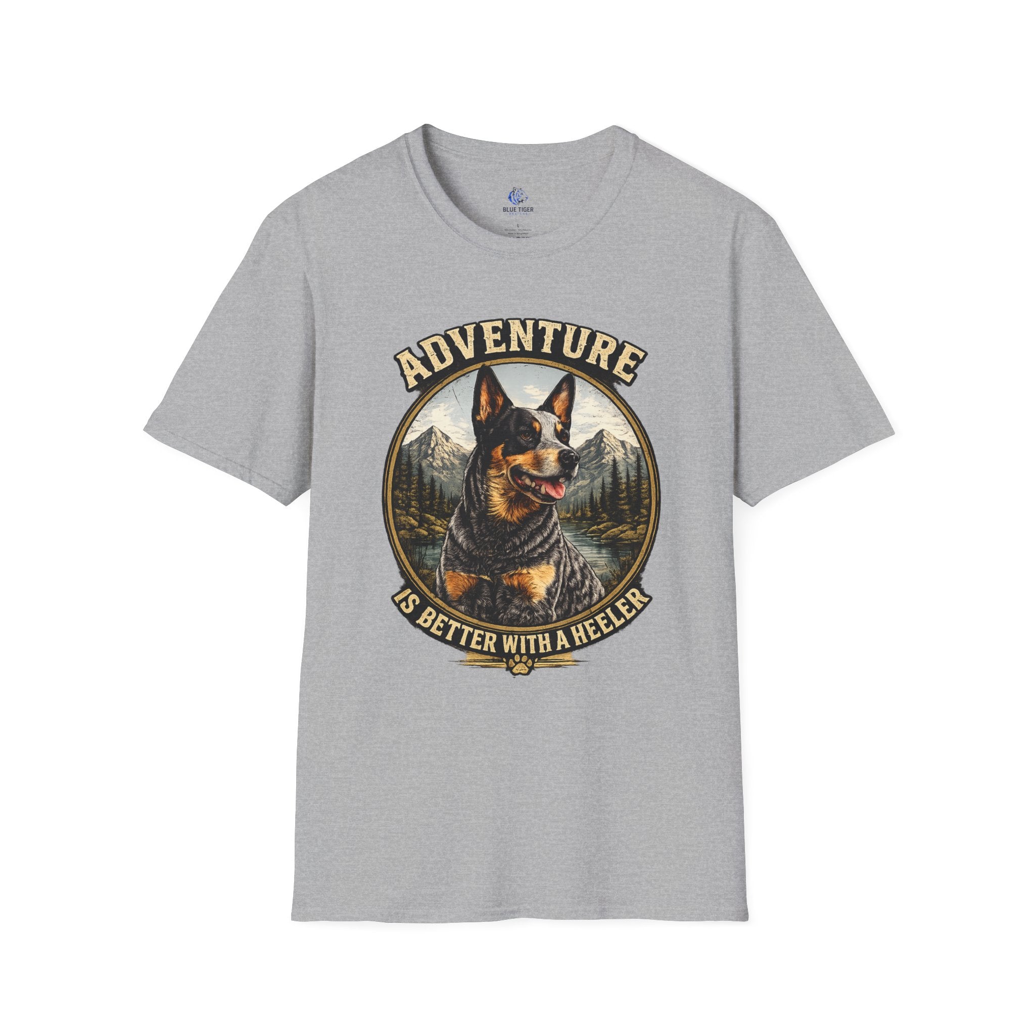 Adventure Is Better With A Heeler T-Shirt — Australian Cattle Dog Graphic Tee
