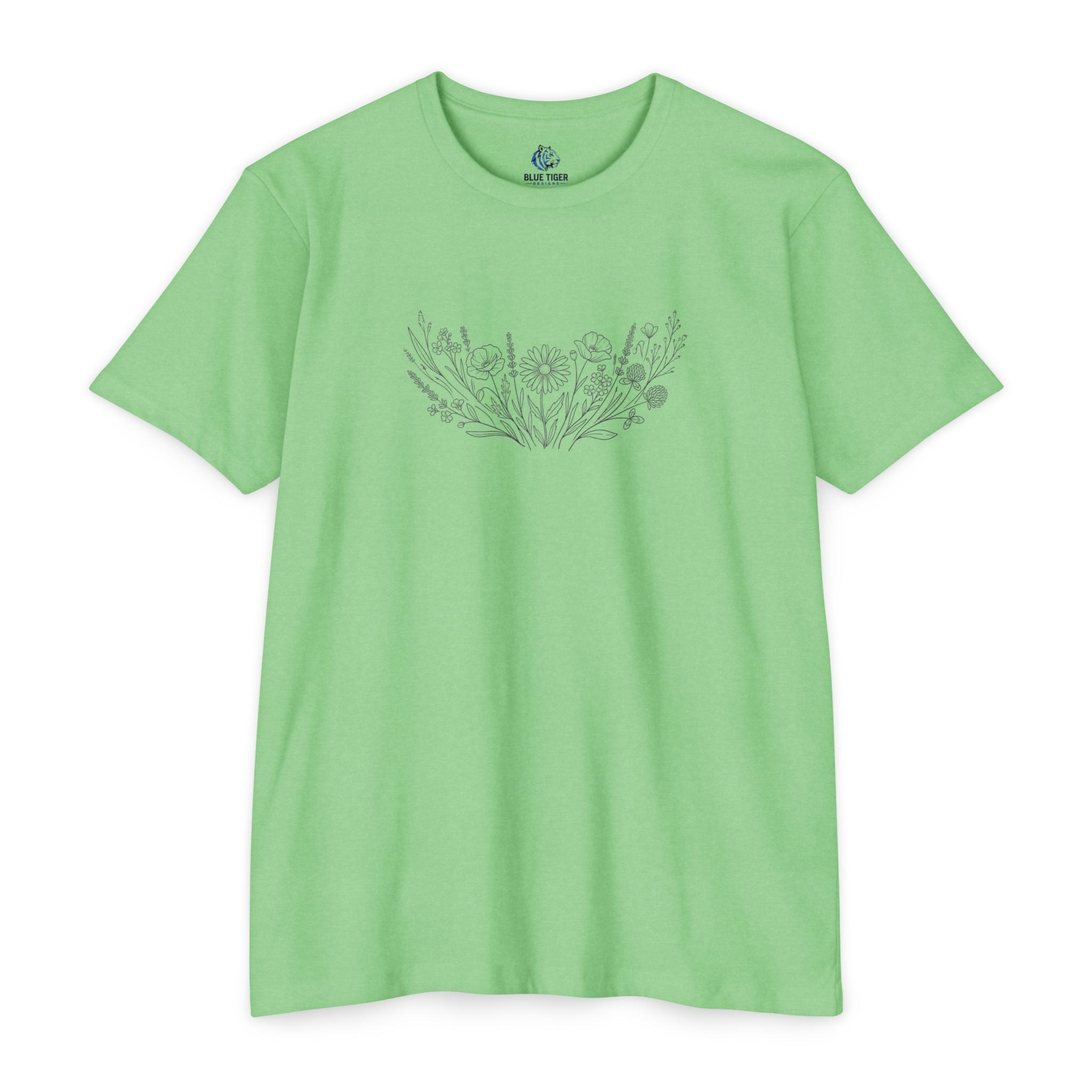 Floral Meadow Chest Graphic T-Shirt