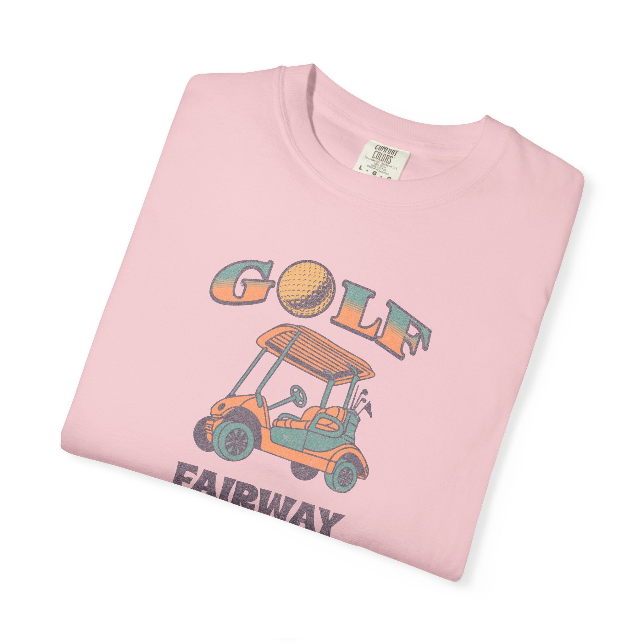 Golf Cart Graphic T-Shirt — "Fairway to Heaven" Vintage Golf Tee
