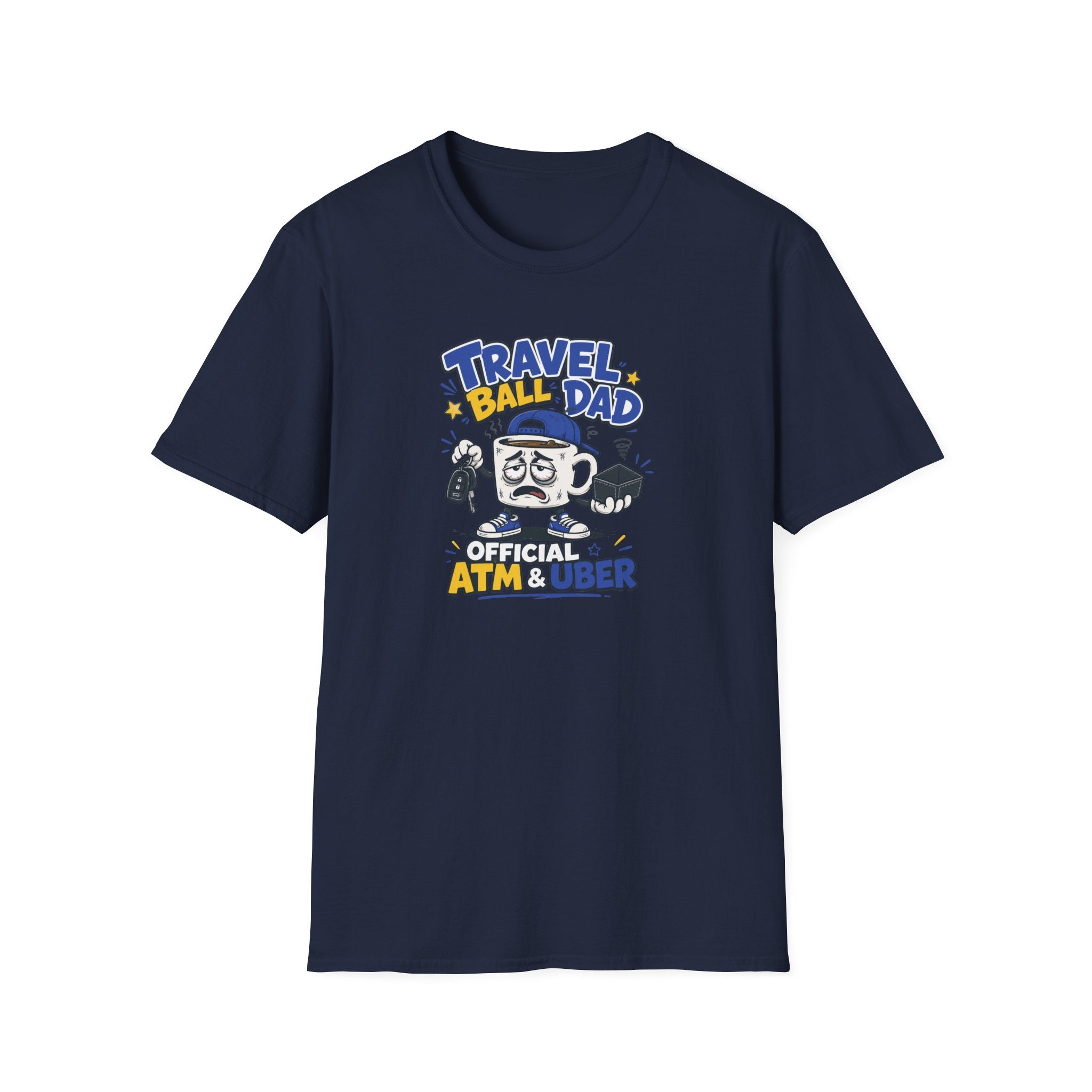 Travel Ball Dad T-Shirt — “Official ATM & Uber” Baseball Dad Gift