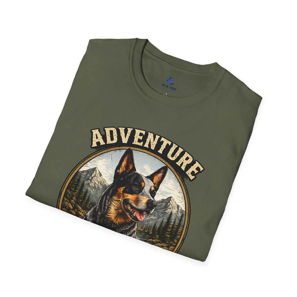 Adventure Is Better With A Heeler T-Shirt — Australian Cattle Dog Graphic Tee